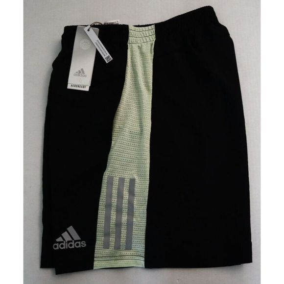 adidas HE9259 Mens Sz XL Black/Almost Lime/Reflect Own The Run 7" Running Shorts - Picture 7 of 11